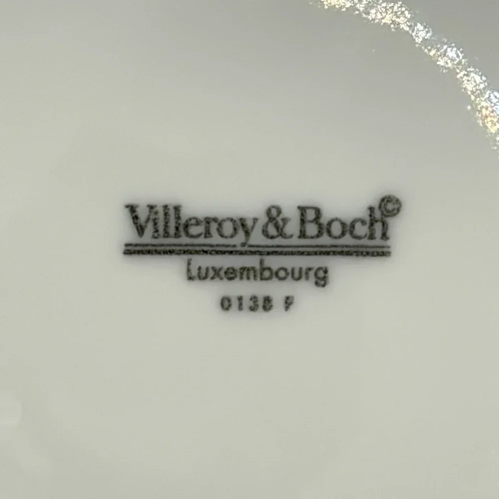 Villeroy and Boch Luxembourg 0137A 0138P Teacup And Saucer Service For 1